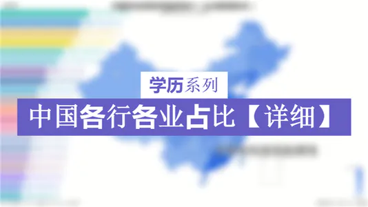 【学历系列】中国各行业学历情况分布（台湾暂无数据）【详细】