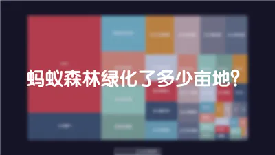 蚂蚁森林绿化了多少亩地？能让NASA点名表扬？实际不到国家植树造林的一个零头-数据可视化