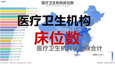 医疗卫生机构床位数-数据可视化