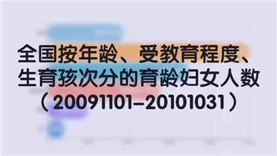 全国按年龄、受教育程度、生育孩次分的育龄妇女人数（20091101-20101031）