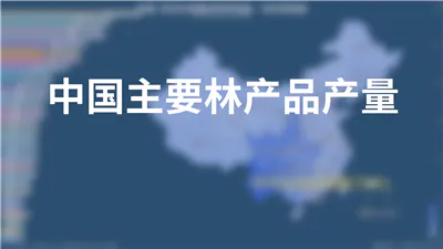 中国主要林产品产量