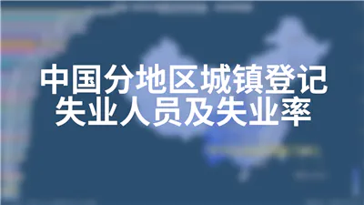 中国分地区城镇登记失业人员及失业率