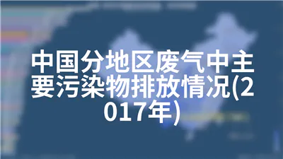 中国分地区废气中主要污染物排放情况(2017年)