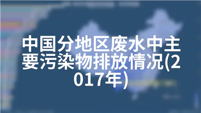 中国分地区废水中主要污染物排放情况(2017年)