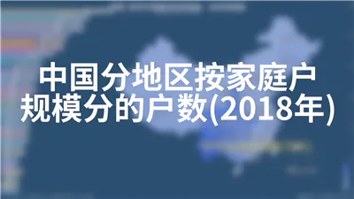 中国分地区按家庭户规模分的户数(2018年)