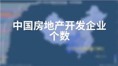 中国房地产开发企业个数