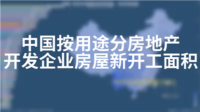 中国按用途分房地产开发企业房屋新开工面积