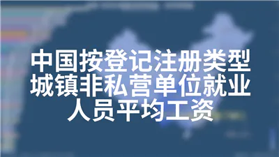 中国按登记注册类型城镇非私营单位就业人员平均工资