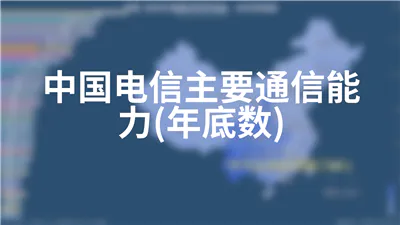 中国电信主要通信能力(年底数)