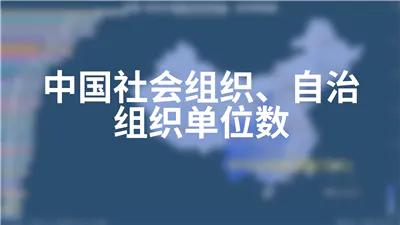 中国社会组织、自治组织单位数