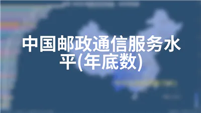 中国邮政通信服务水平(年底数)