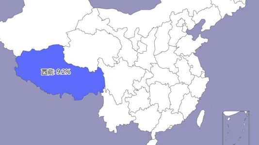 各省独生子女率