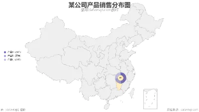 某公司产品销售分布图