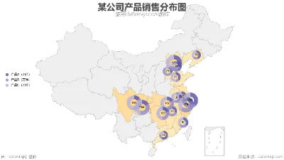某公司产品销售分布图