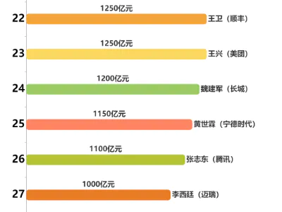 2023年胡润中国百富榜Top30