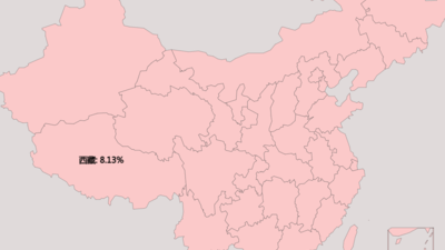 各省老年人口抚养比(台湾暂无数据）