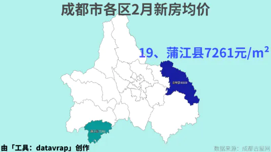 成都市各区2月新房均价