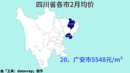 四川省各市2月均价