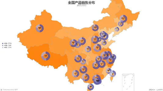 全国产品销售分布