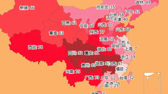 各省吃辣程度