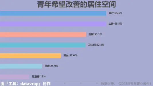 青年希望改善的居住空间