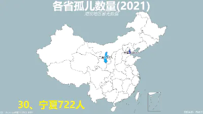 各省孤儿数量(2021)