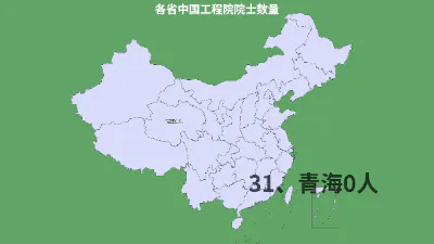 各省中国工程院院士数量